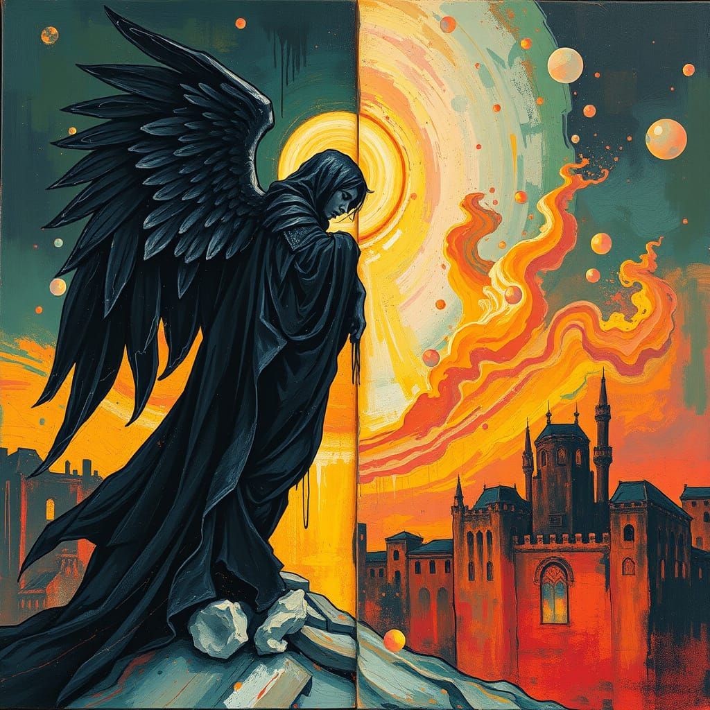 Angel of Death Guards Forgotten Balance Between Cyberpunk Ci...