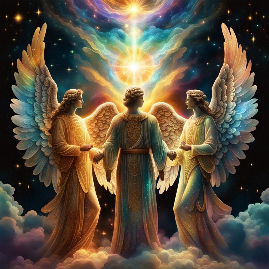 Cosmic Angels Reveal Ancient Wisdom to Esoteric Masters