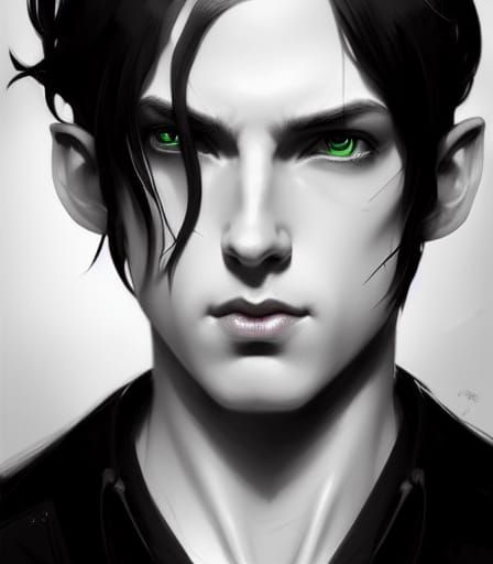 Fairy Prince Portrait in Hyperdetailed Digital Art