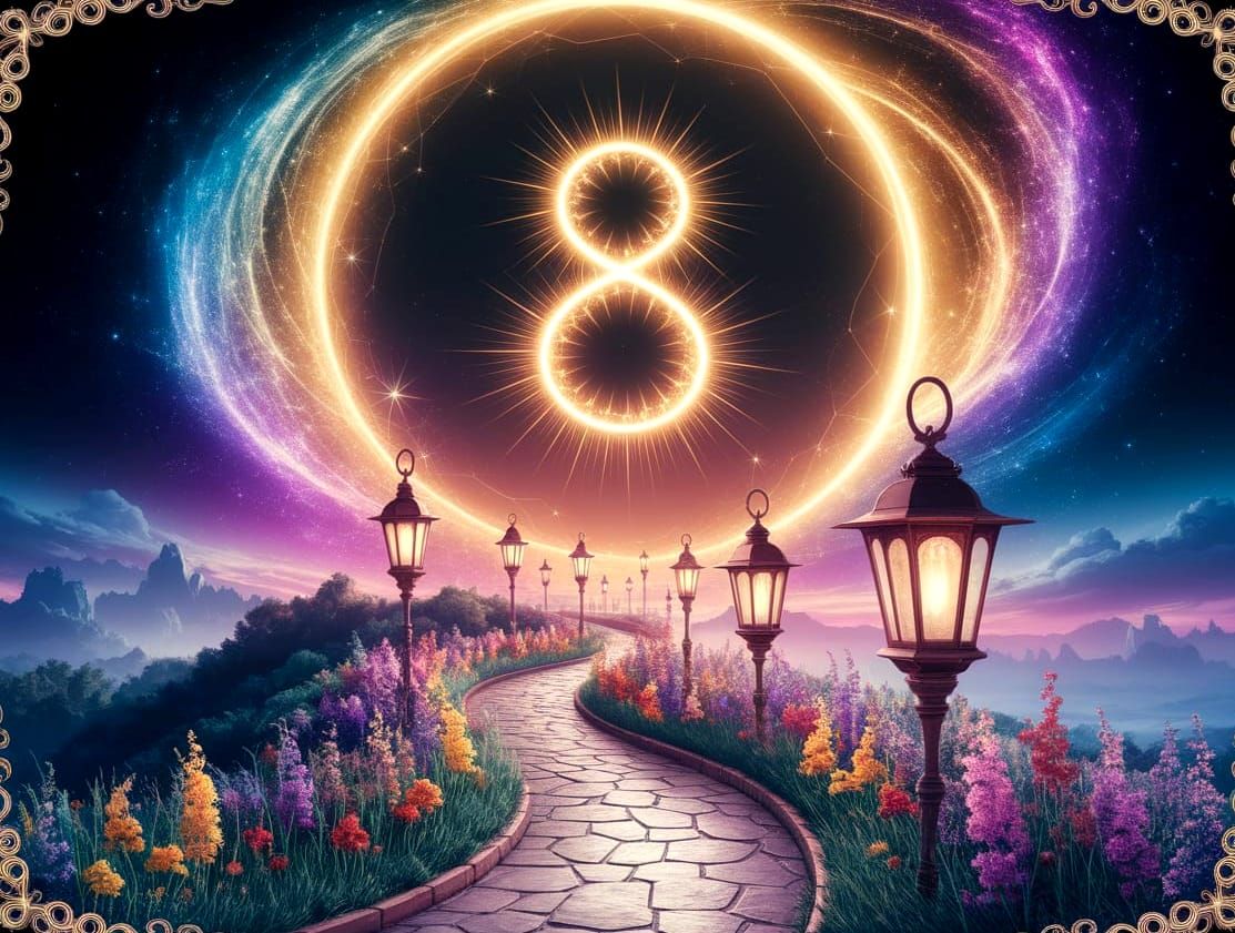 Celestial Pathway Unfolds in Vibrant Golden Light