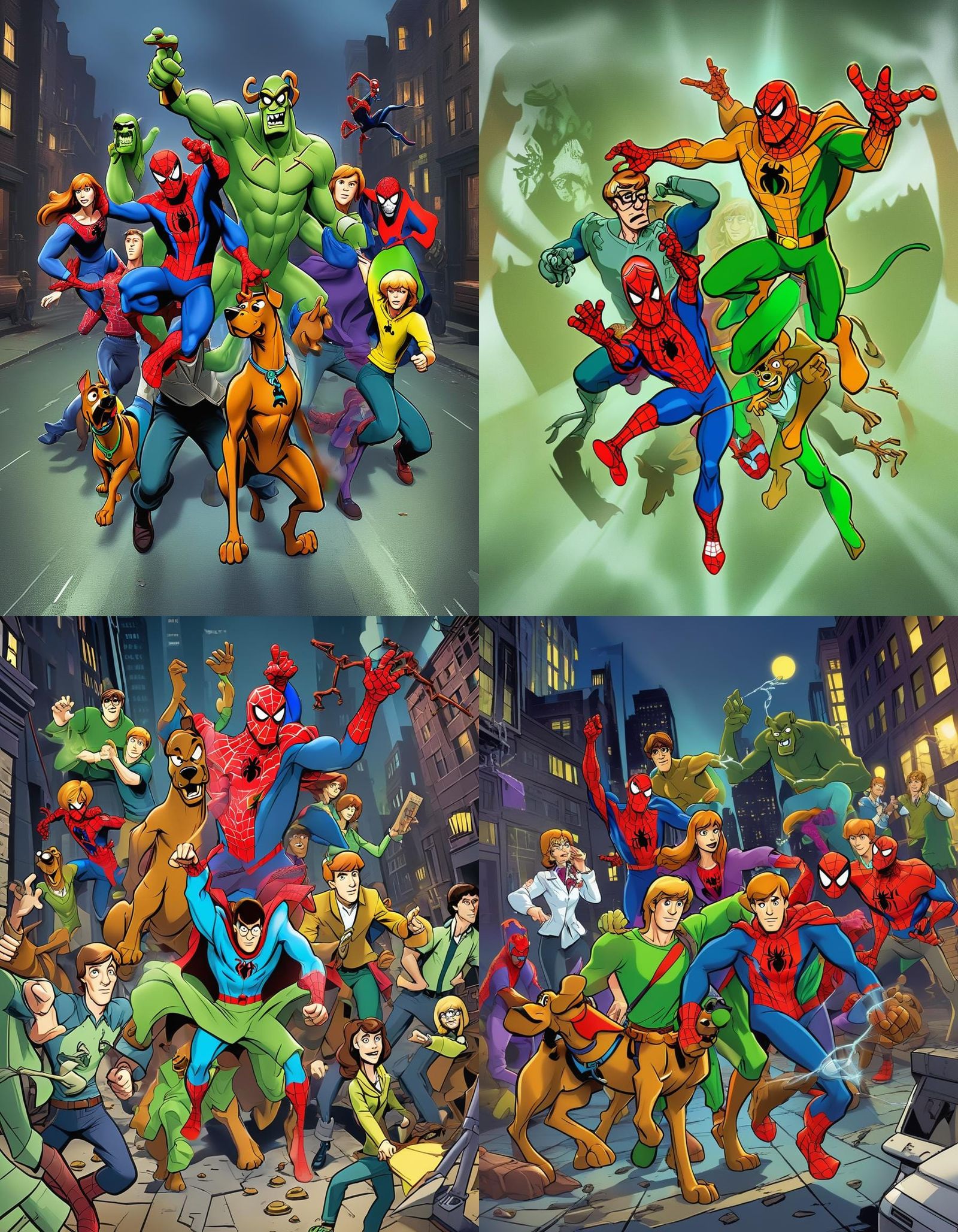 Scooby-Doo and Spiderman Team Up