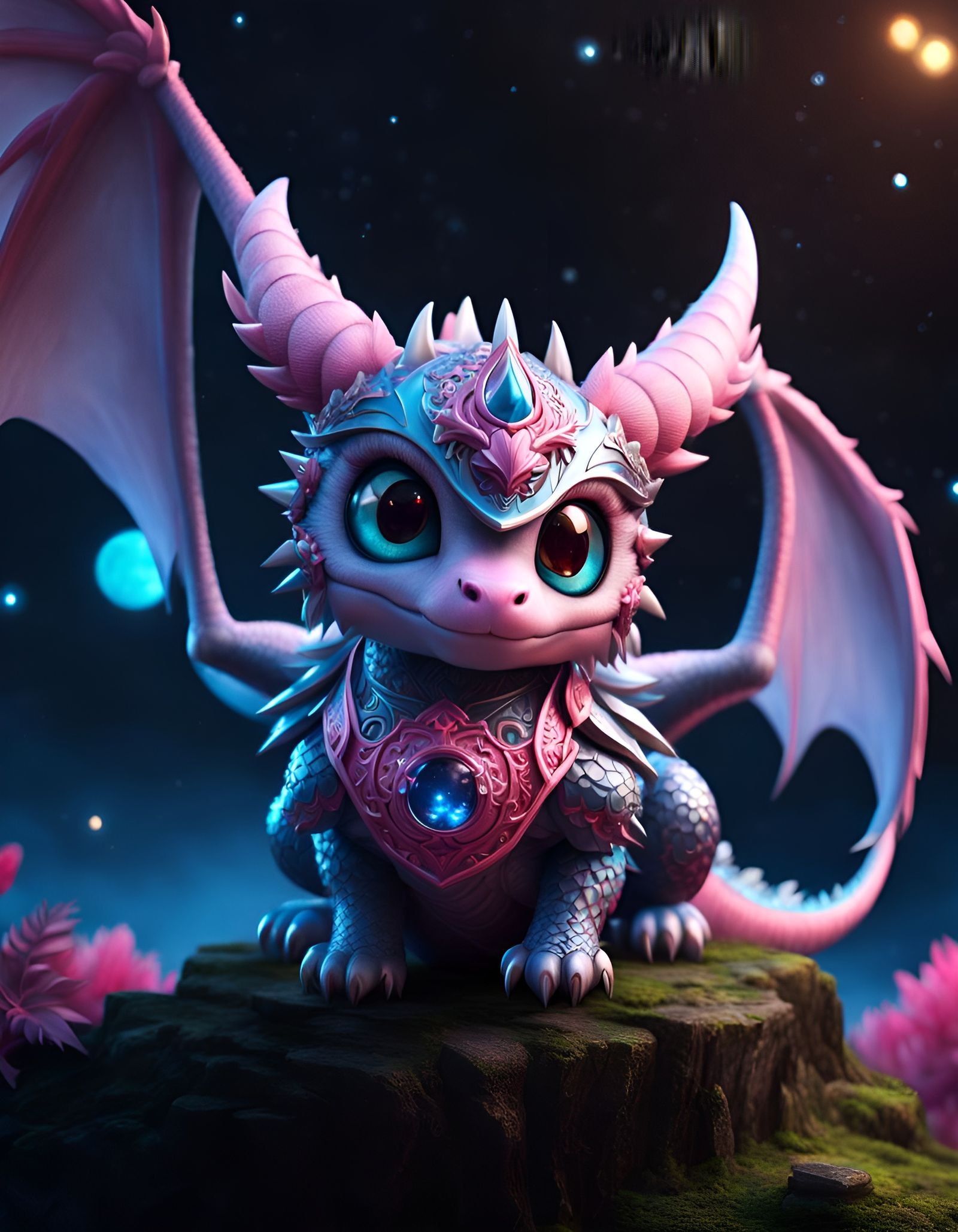 Ornate Crystal Dragon Hatchling