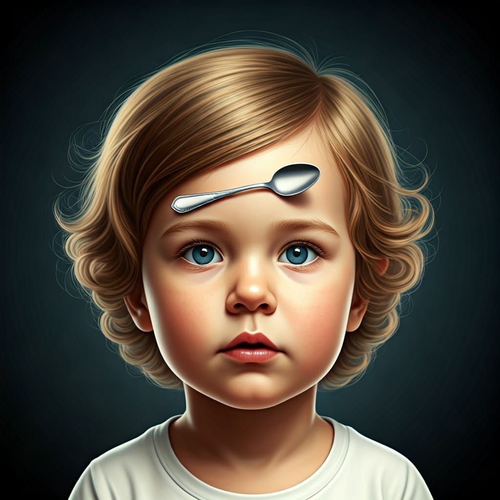 Funny Image: Child Born With Silver Spoon