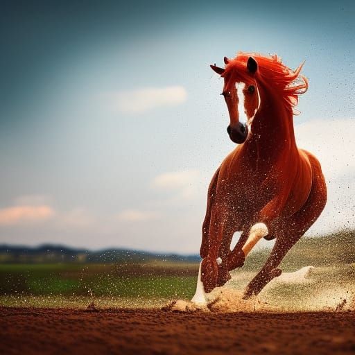 Red Horse Leaps in Steeplechase: Professional Photography