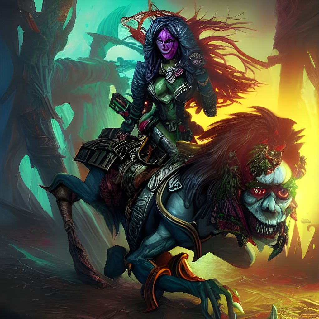 Evil Rogue Fantasy Cover Art, Digital Illustration