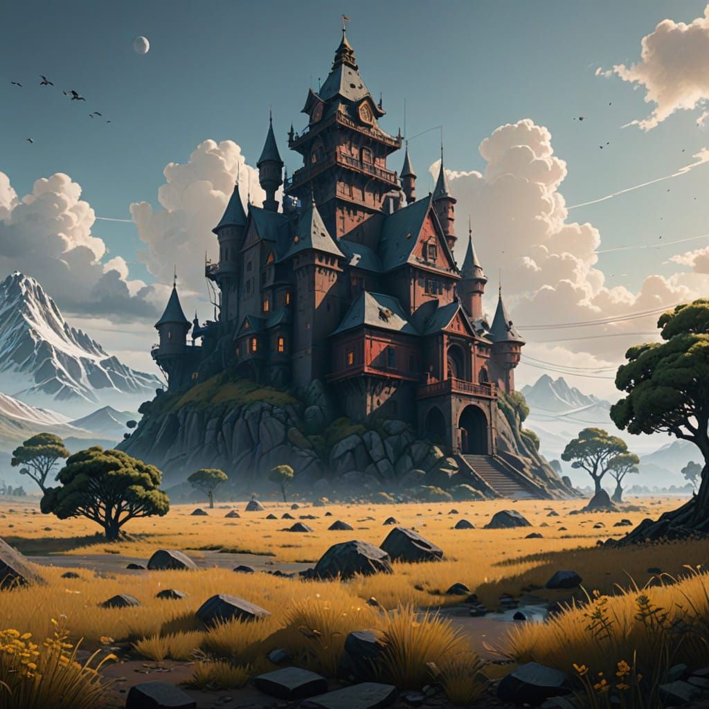 Ancient Glacial Fortress Hidden in the Mountains with Amora...