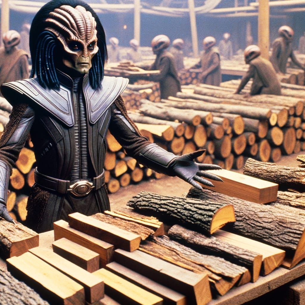 Klingon Lumber Trader in Alien Marketplace