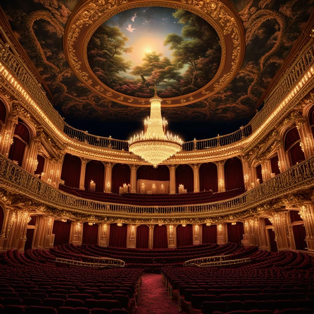 Grand Opera House with Foliage Center Stage