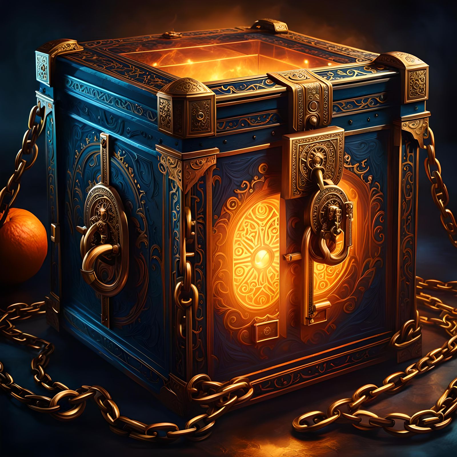 Cursed Pandora's Box: A Dark Fantasy Concept