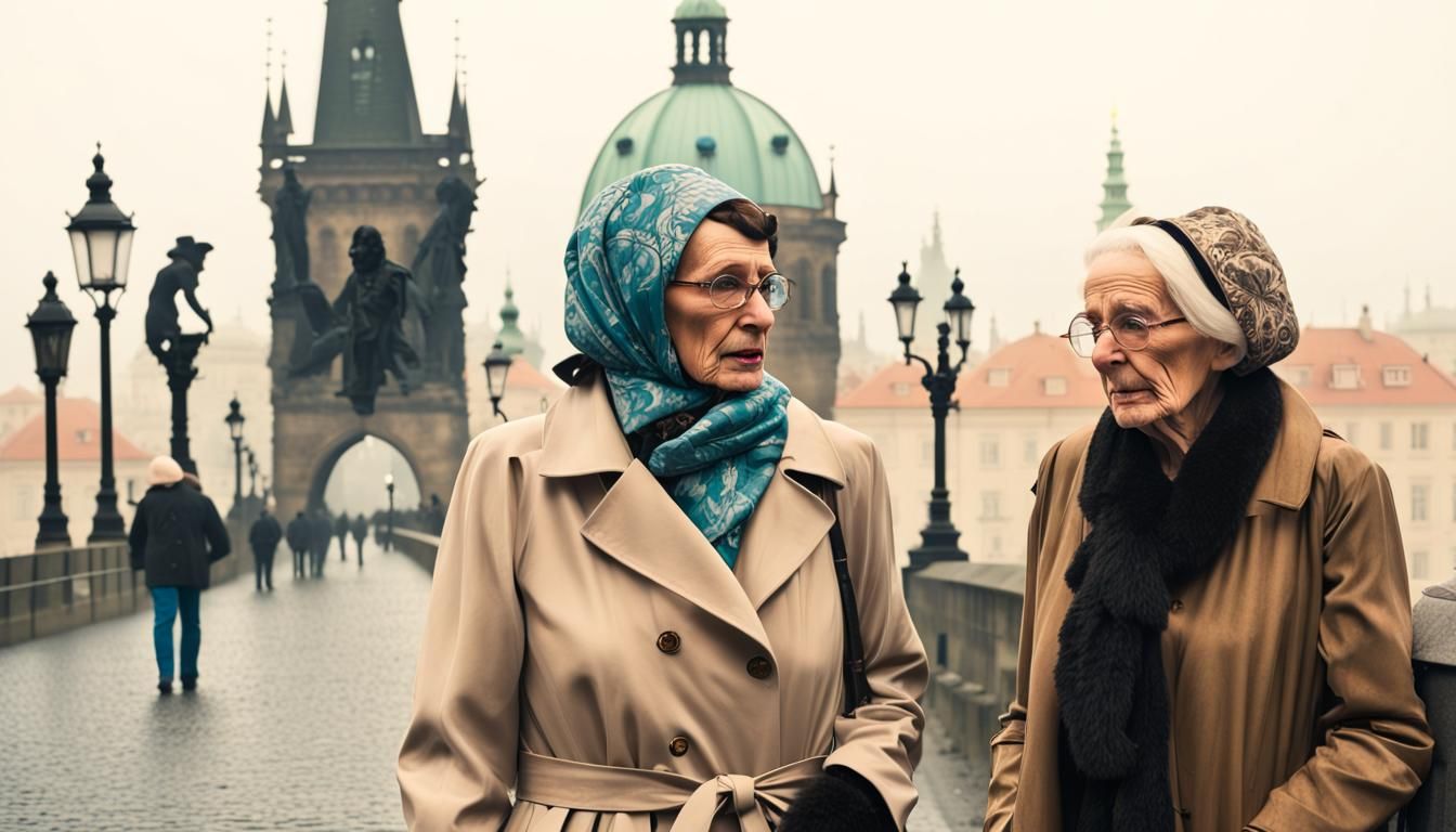 Undercover Agent Meeting on Charles Bridge