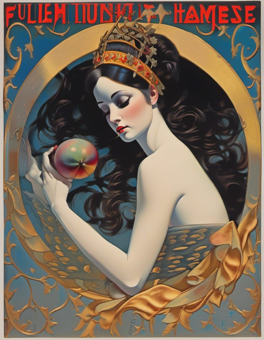 Hispanic Profile: Acrylic Illustration of Song Lyrics