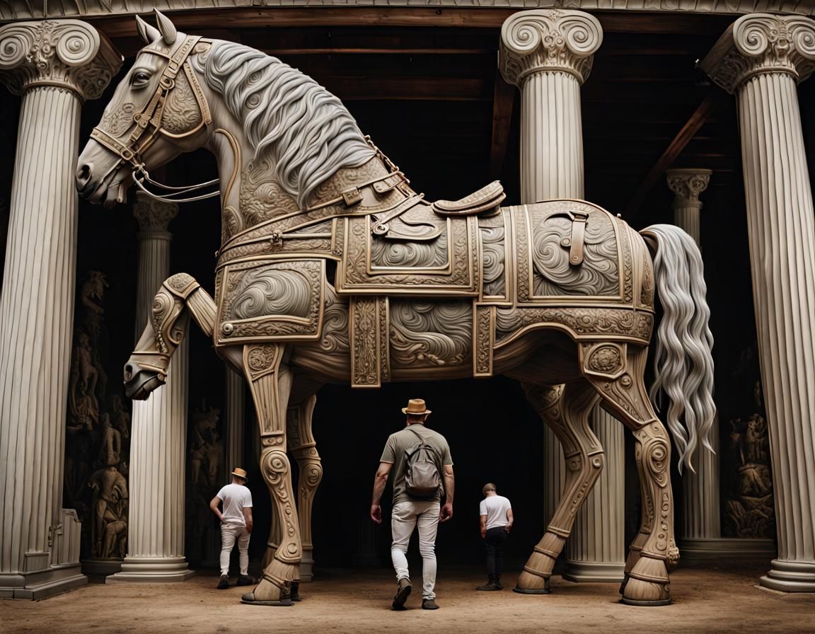 Trojan Horse in a museum