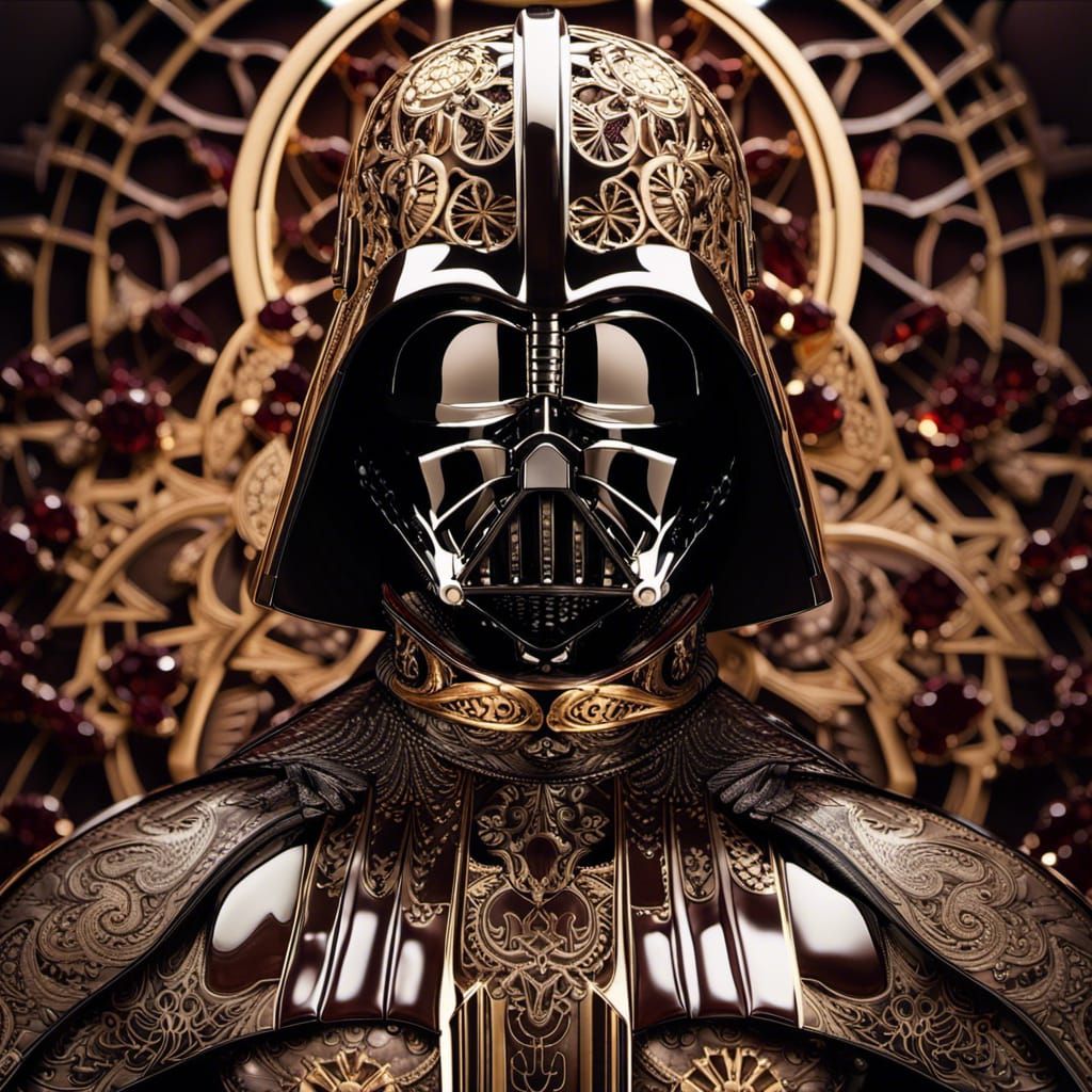 Darth Vader Portrait in Garnet Armor