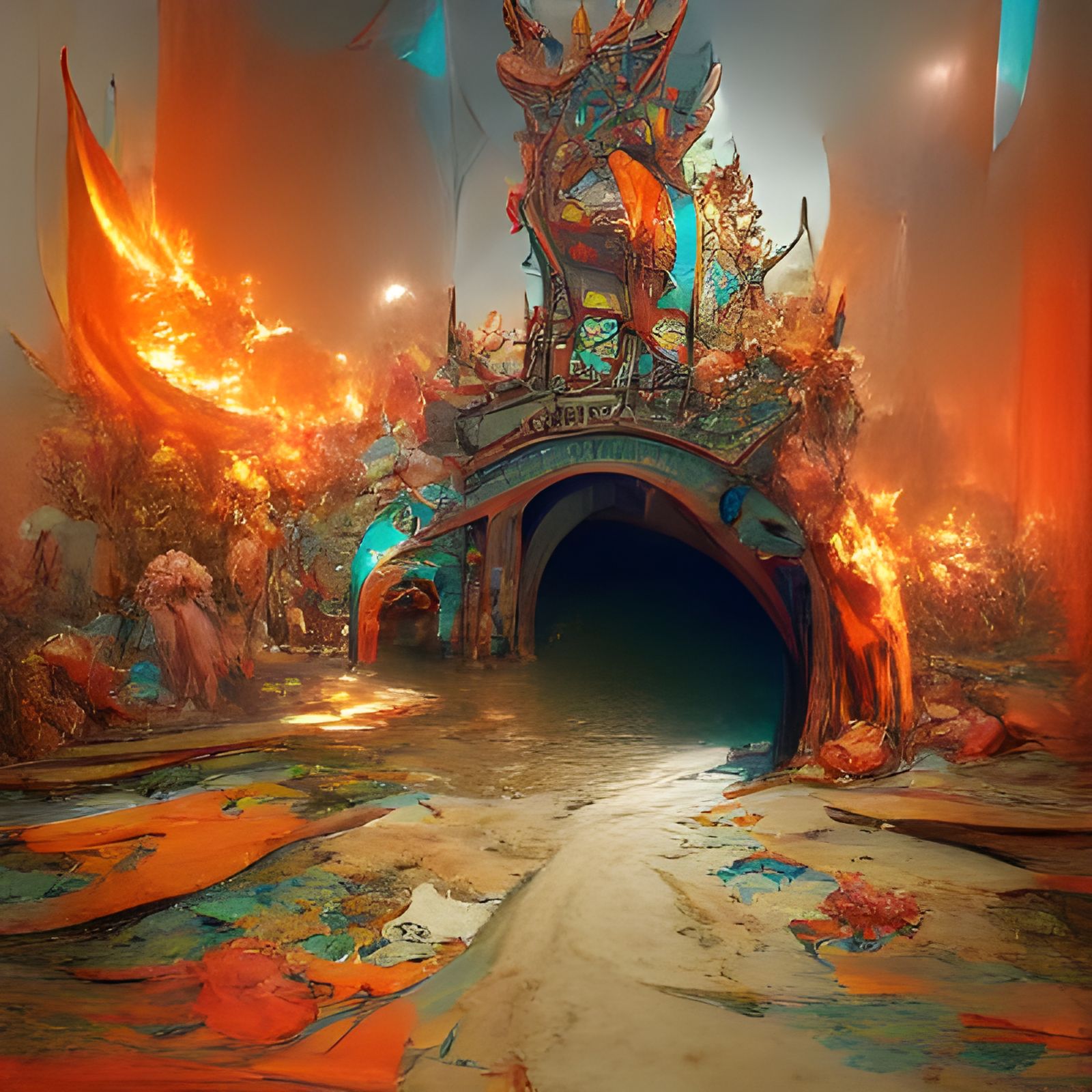 Hell Entrance Concept Art in Unreal Engine 5
