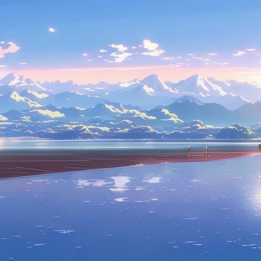 Anime Girl in Makoto Shinkai Style, 8K