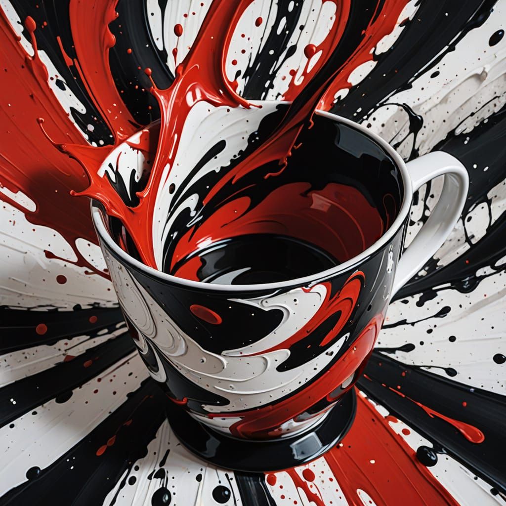 Vibrant Demon Slayer Abstract Art