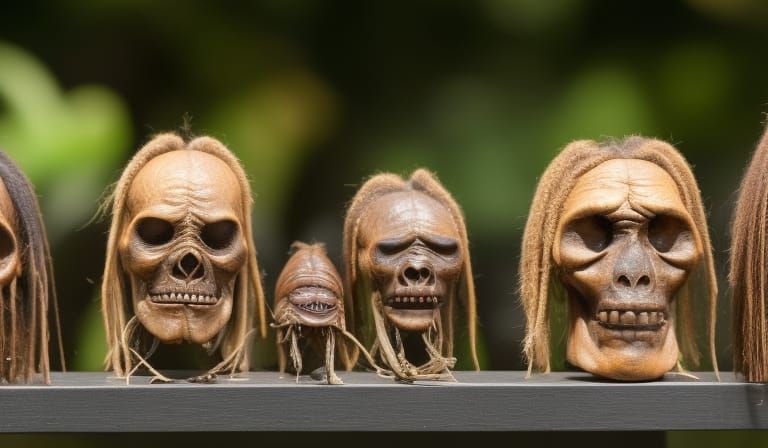 Shrunken Heads: Mummified and Expressive
