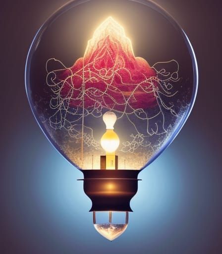 Heart-Shaped Storm Diorama in Glass Bulb