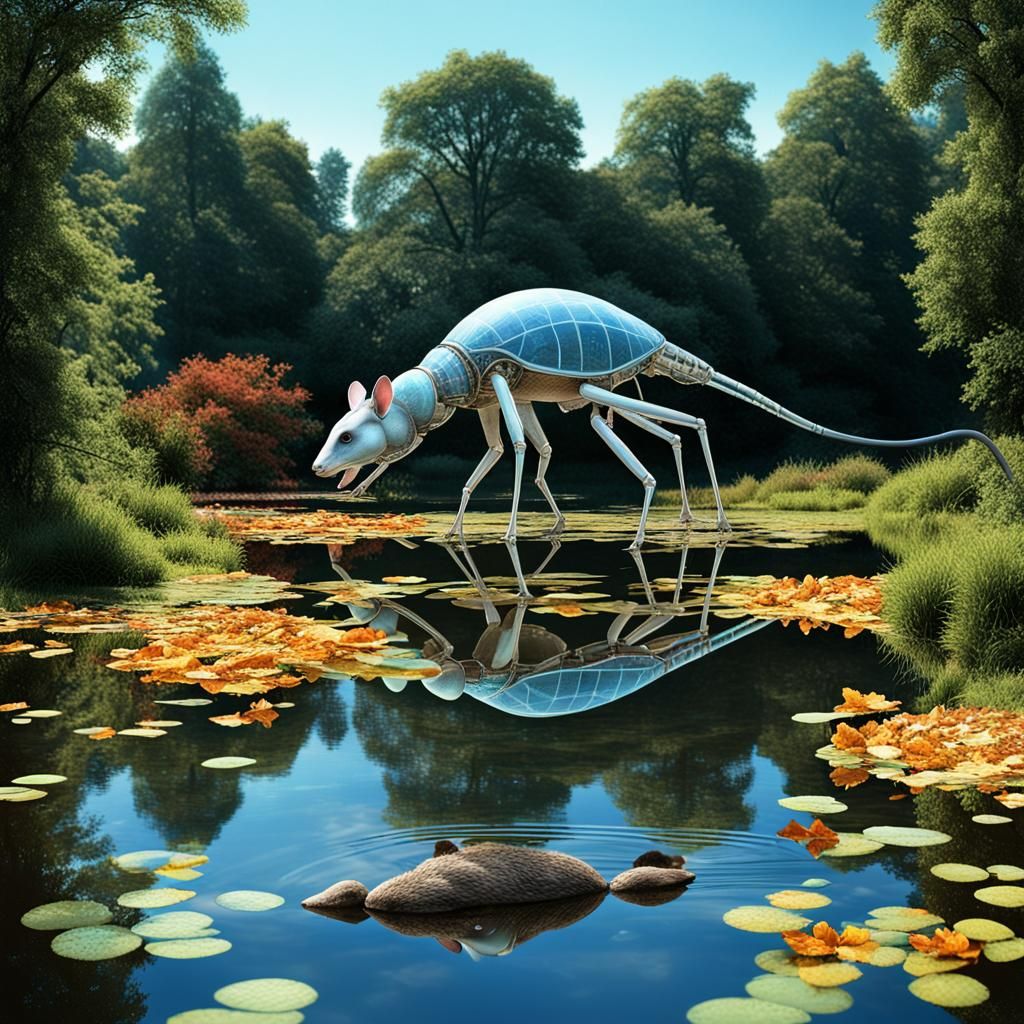 Surreal Cyberpunk Dreamscape: A Digital Art Creation