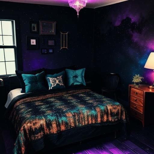 Night Sky Bedroom Hideaway in Art Deco Style