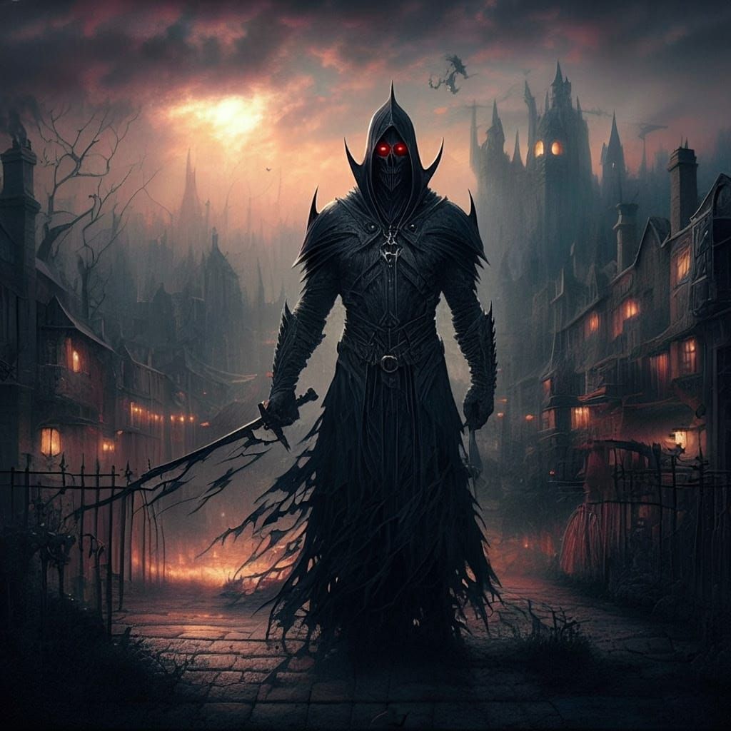 Dark Fantasy Scene in Gothic Style