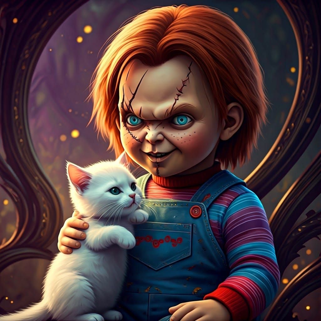 Chucky's Twisted Fairy Tale: A Surreal Image