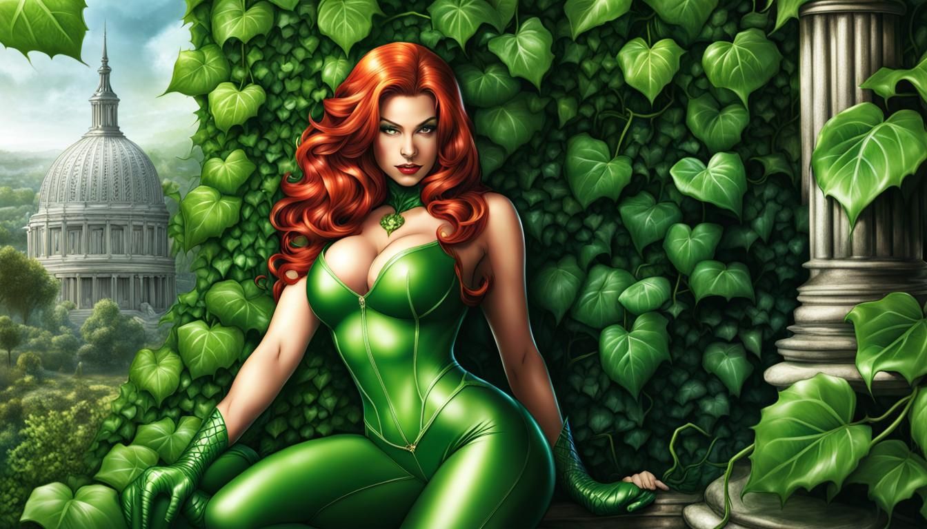 Hyperrealistic Poison Ivy with Divine Curves