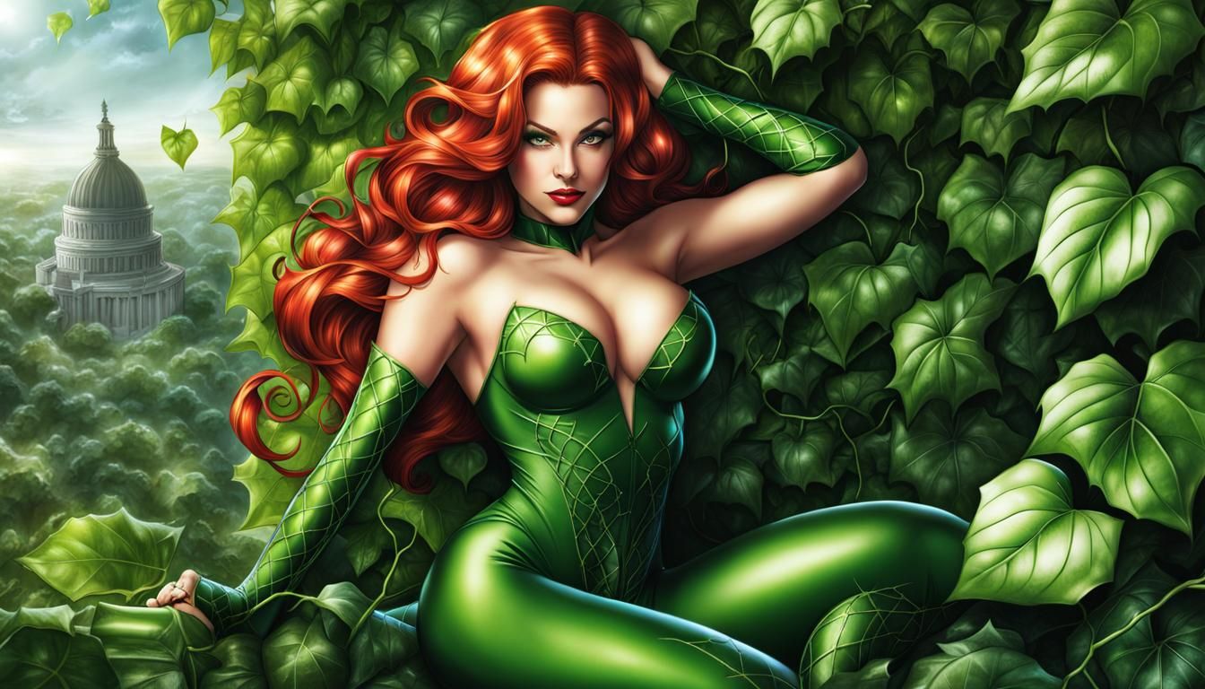 Hyperrealistic Poison Ivy with Divine Curves