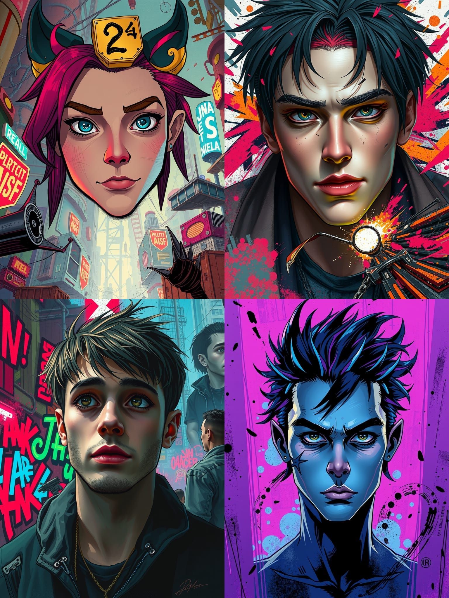 My exact face, but in the rest is all in the style of Jinx f...