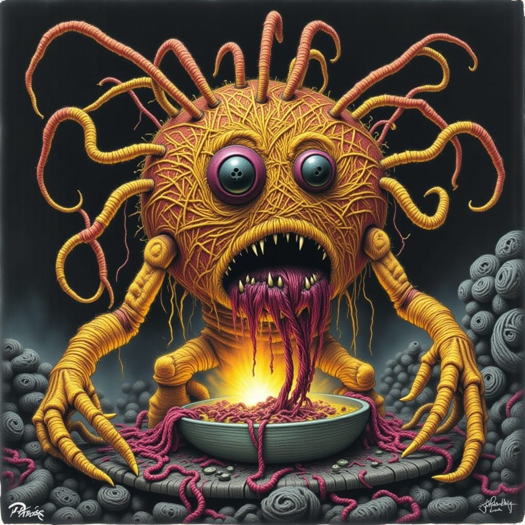 Abstract Graffiti Monster Art