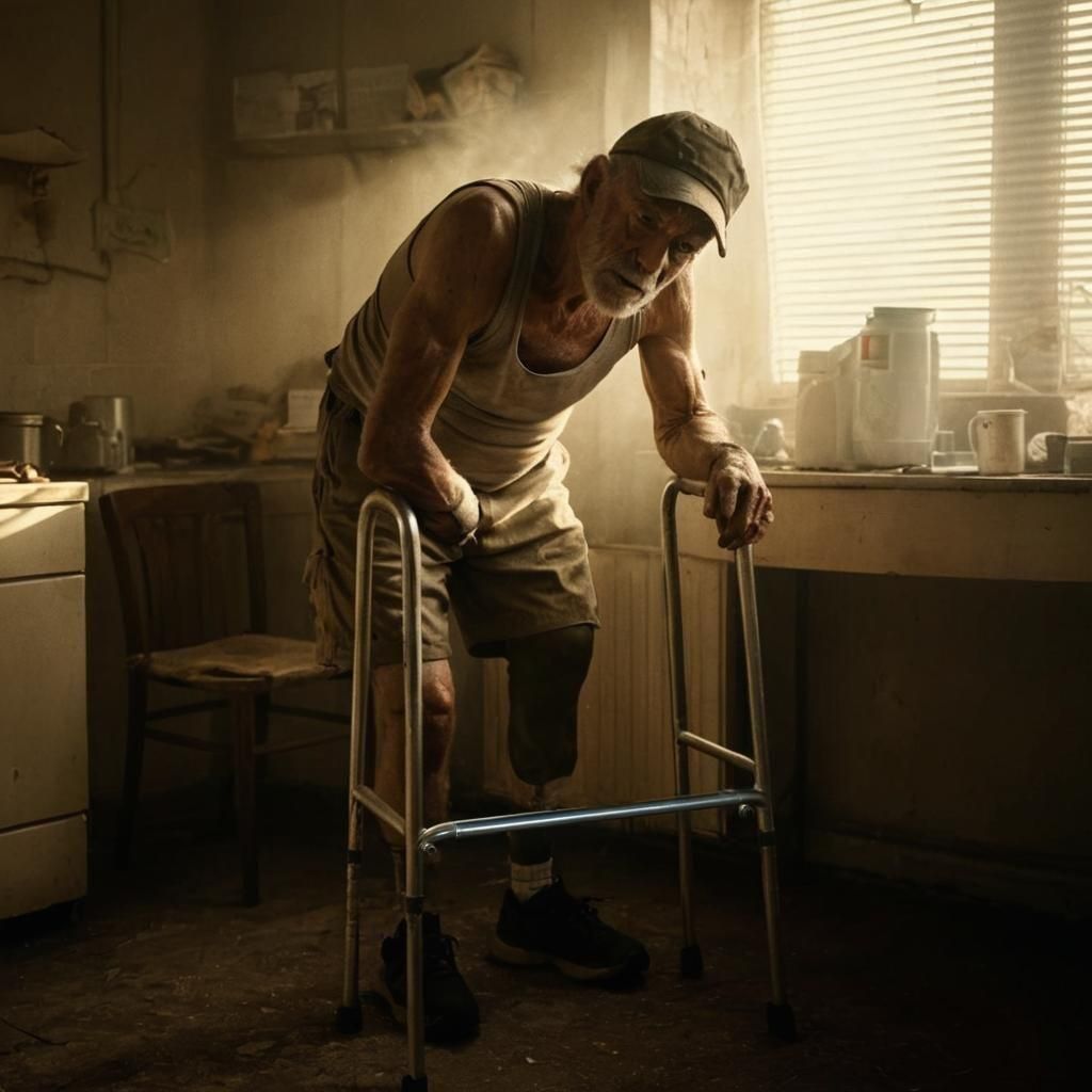 Steel Crossbar Connects Walker Halves