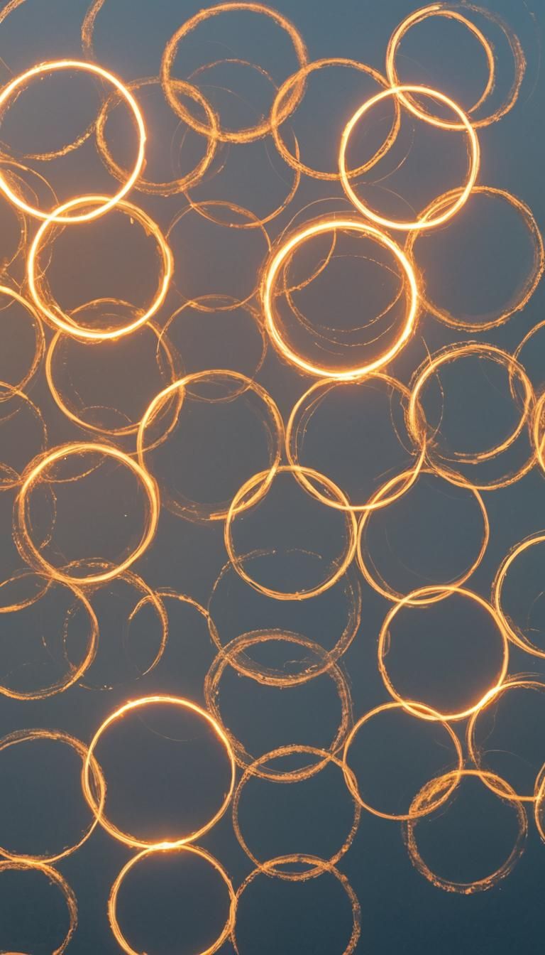 Glimmering Bioluminescent Lights at Twilight