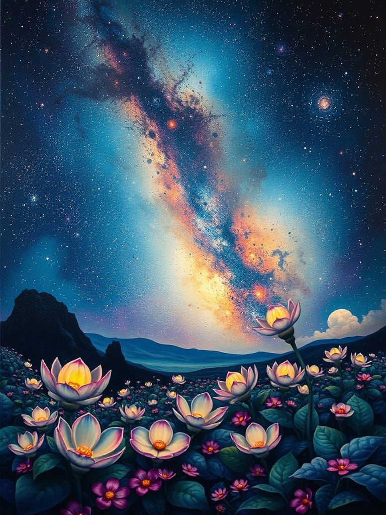 Cosmic Dreamscape: Surreal Milky Way Galaxy