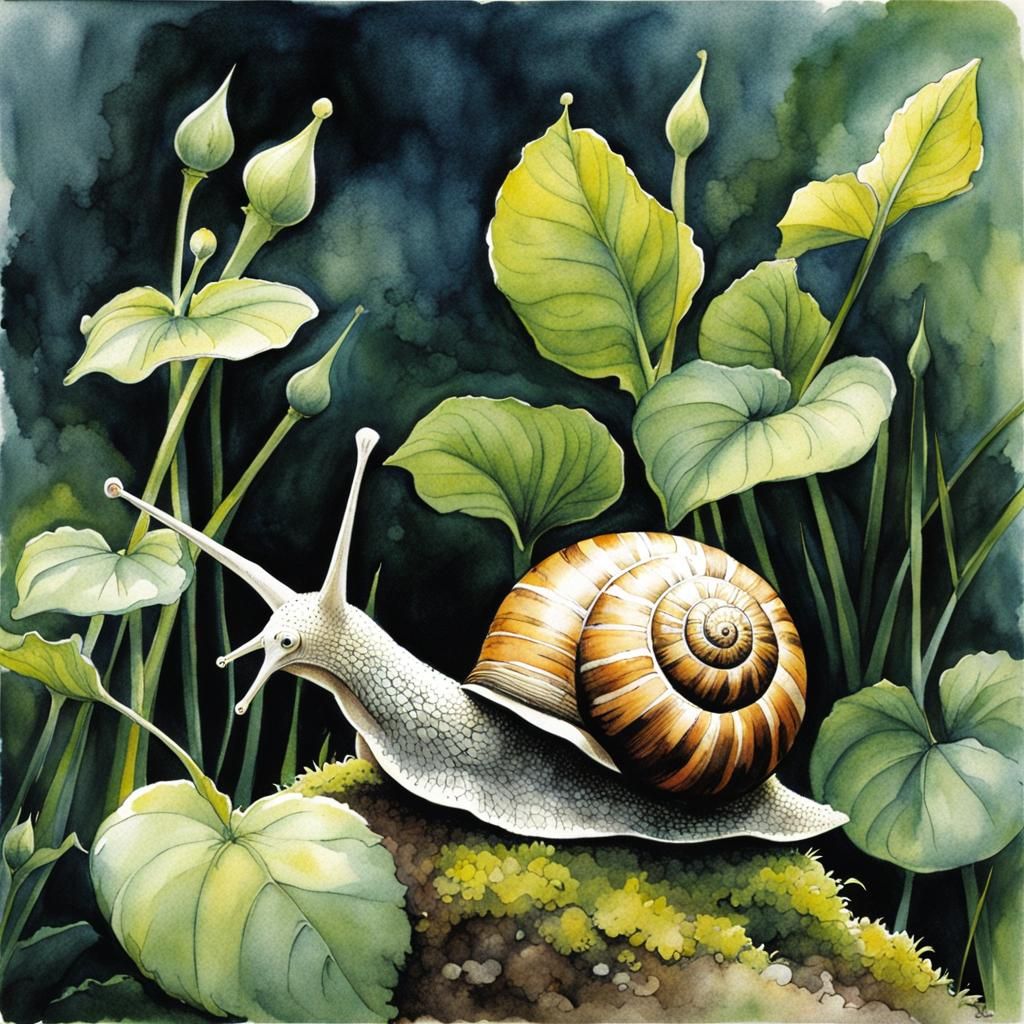 A snail to warm my mossy green heart. 💚🌱