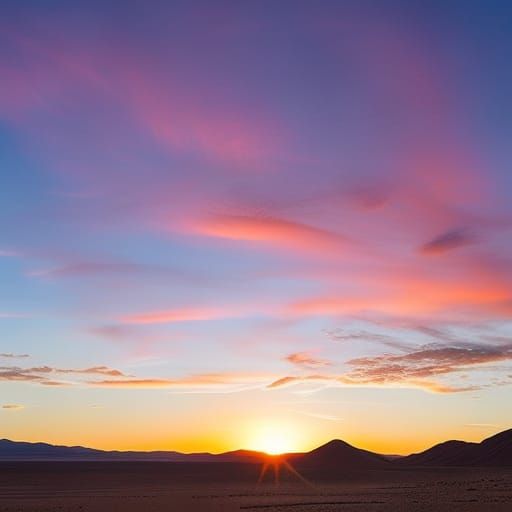 Desert Sunrise Landscape