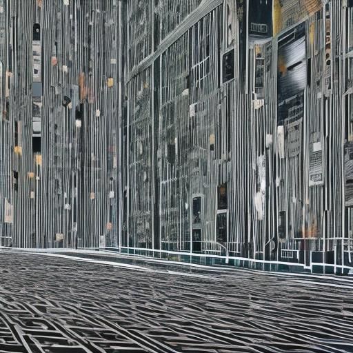 Abstract Experimental Composition Evokes Melancholy