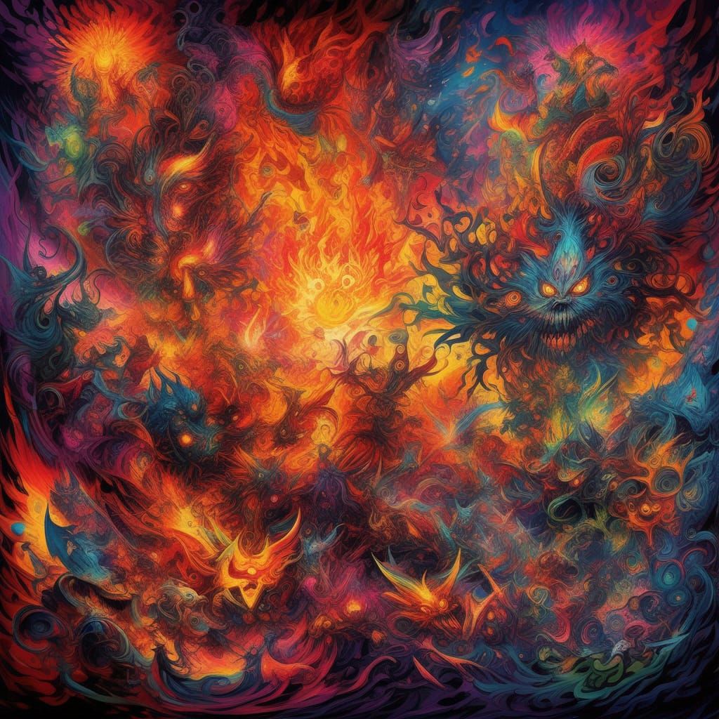 Chaotic World of Twisted Shapes and Colors