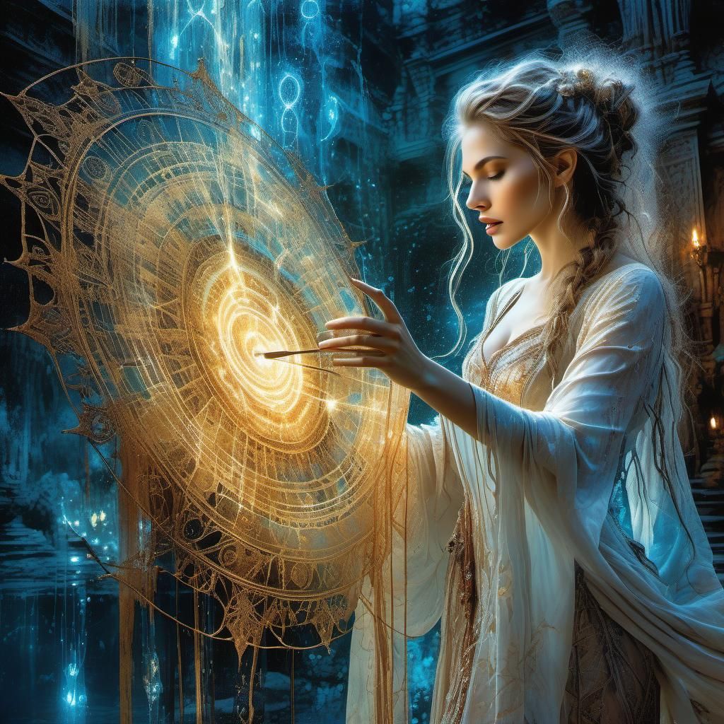 Skuld spins the threads of fate