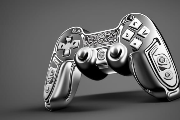 Roman Game Controller with Cyberpunk Design in 8K