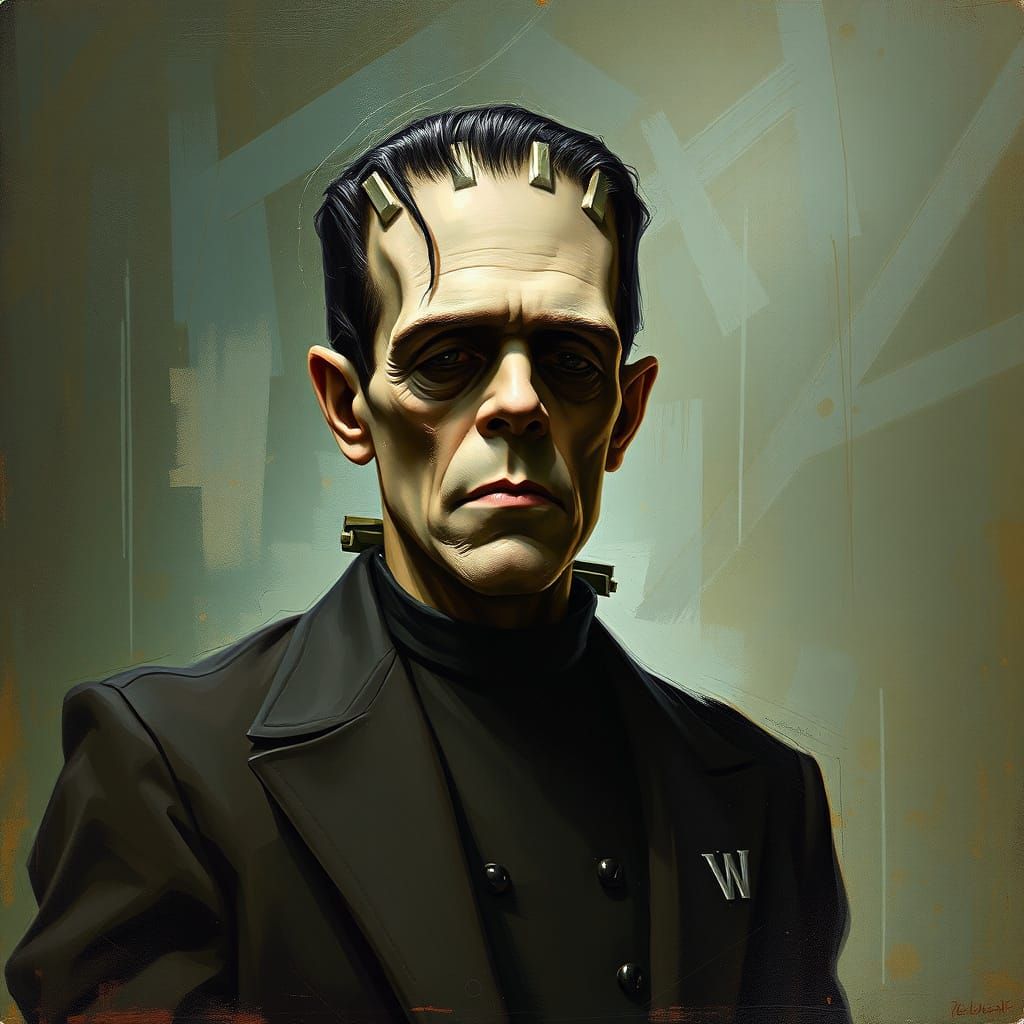 Gothic Horror Scene in Von Hols Style