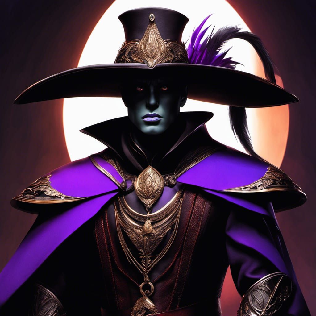 Epic Portrait of a Handsome Drow Warrior