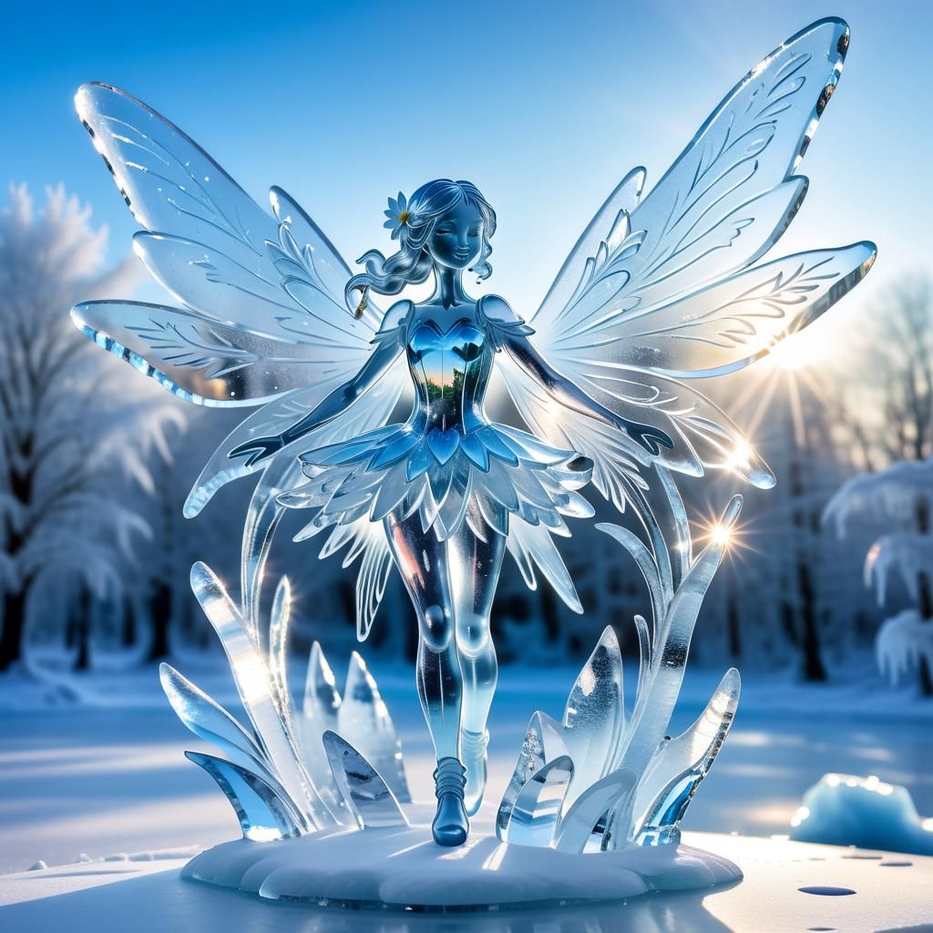 Ice Fairy Masterpiece Art Statue