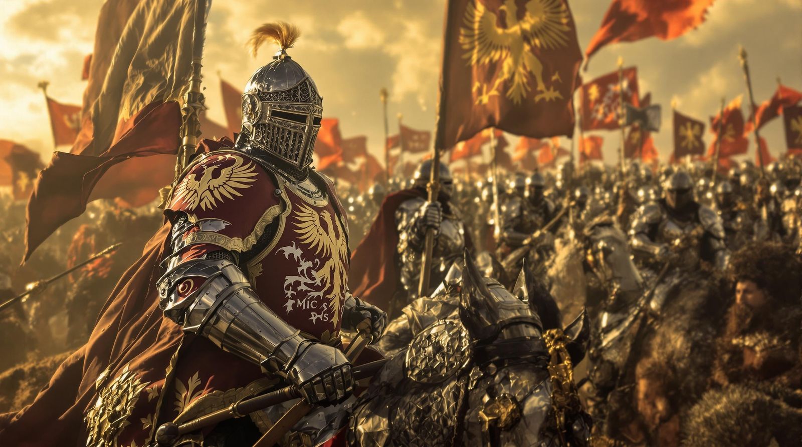 Gothic Knight Charges into Battle