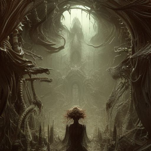 Sinister Psychosis Taking Hold: Digital Scenic Art
