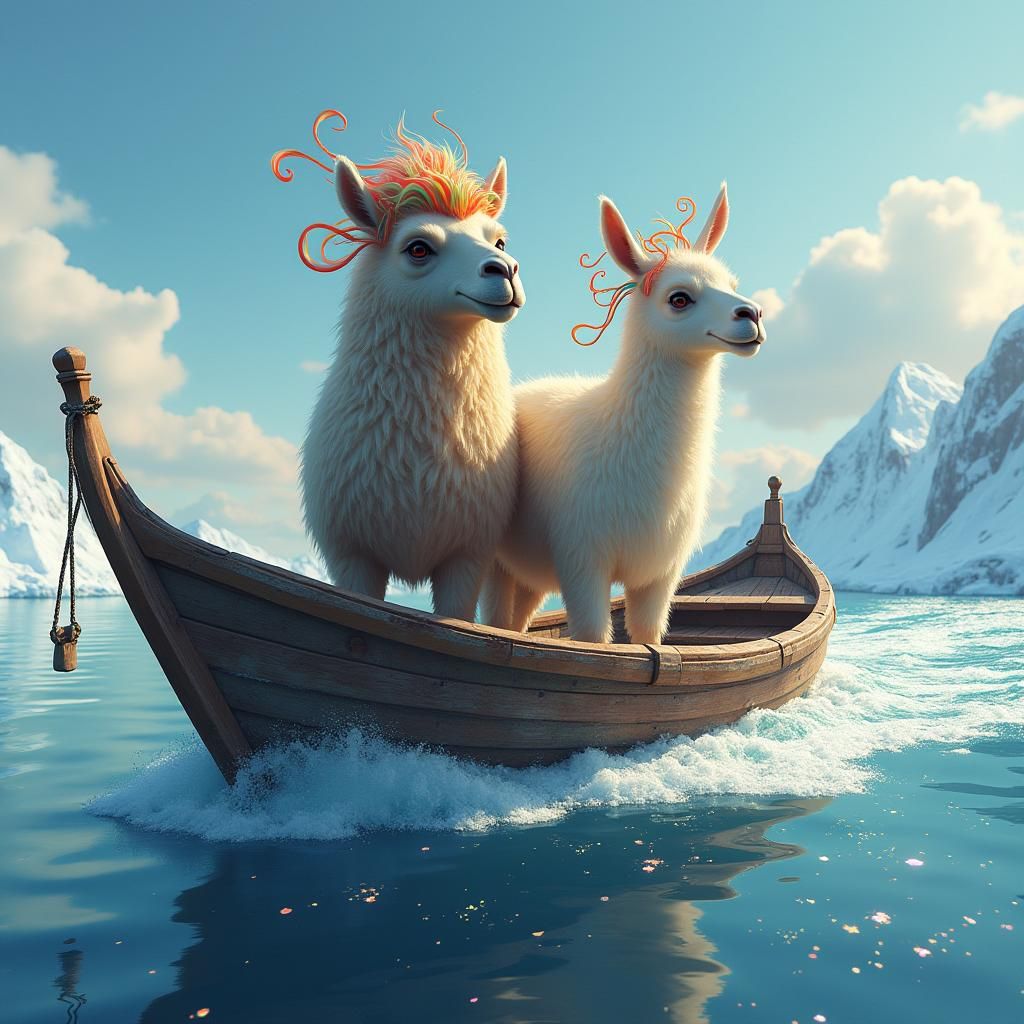 Arctic Camel and Llama Dreamtime Journey