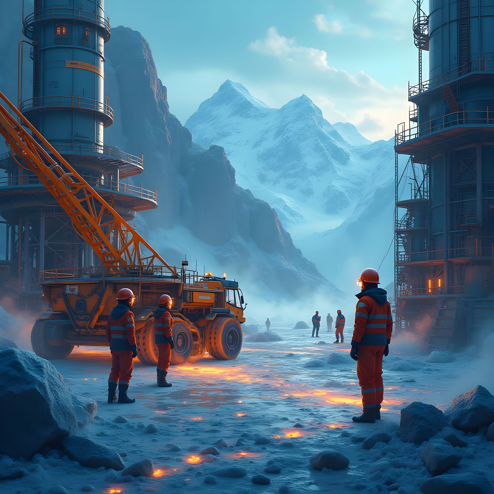 Sleek Modern Illustration Celebrating 100 Years of Uralkali'...