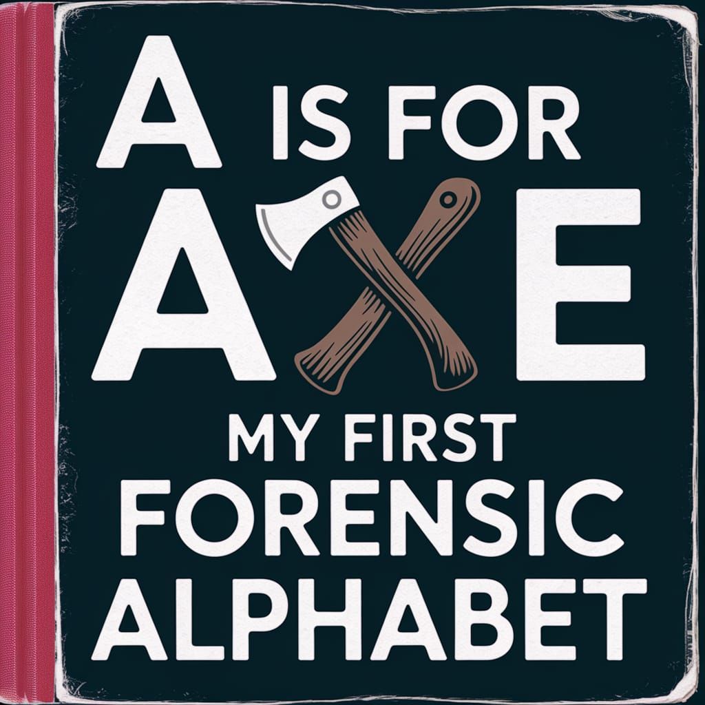 Vintage Children's Book Cover: Forensic Alphabet