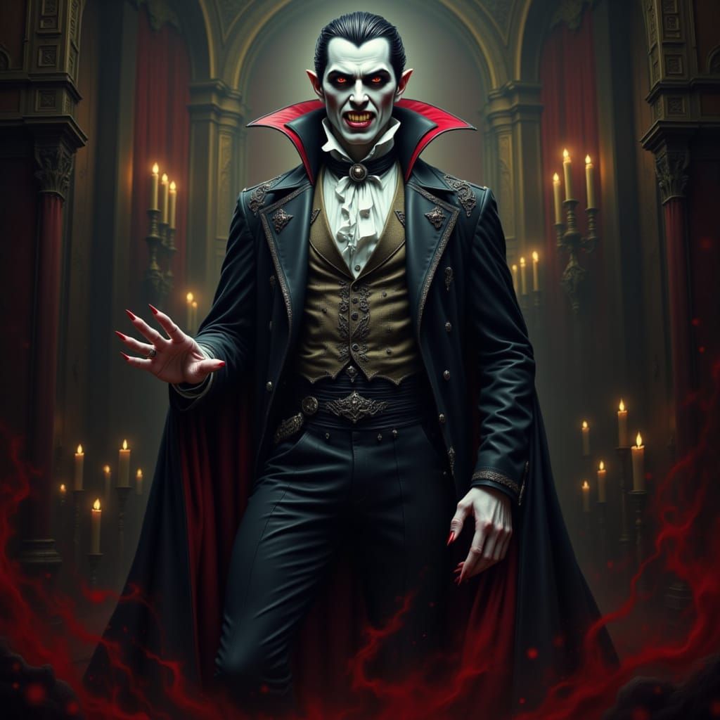 Mysterious Vampire Figure