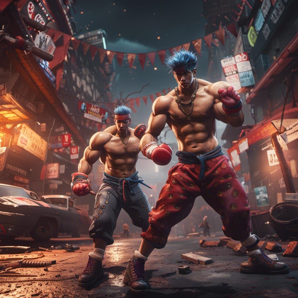 Streetfighter BL Splash Screen in Detailed Matte Painting