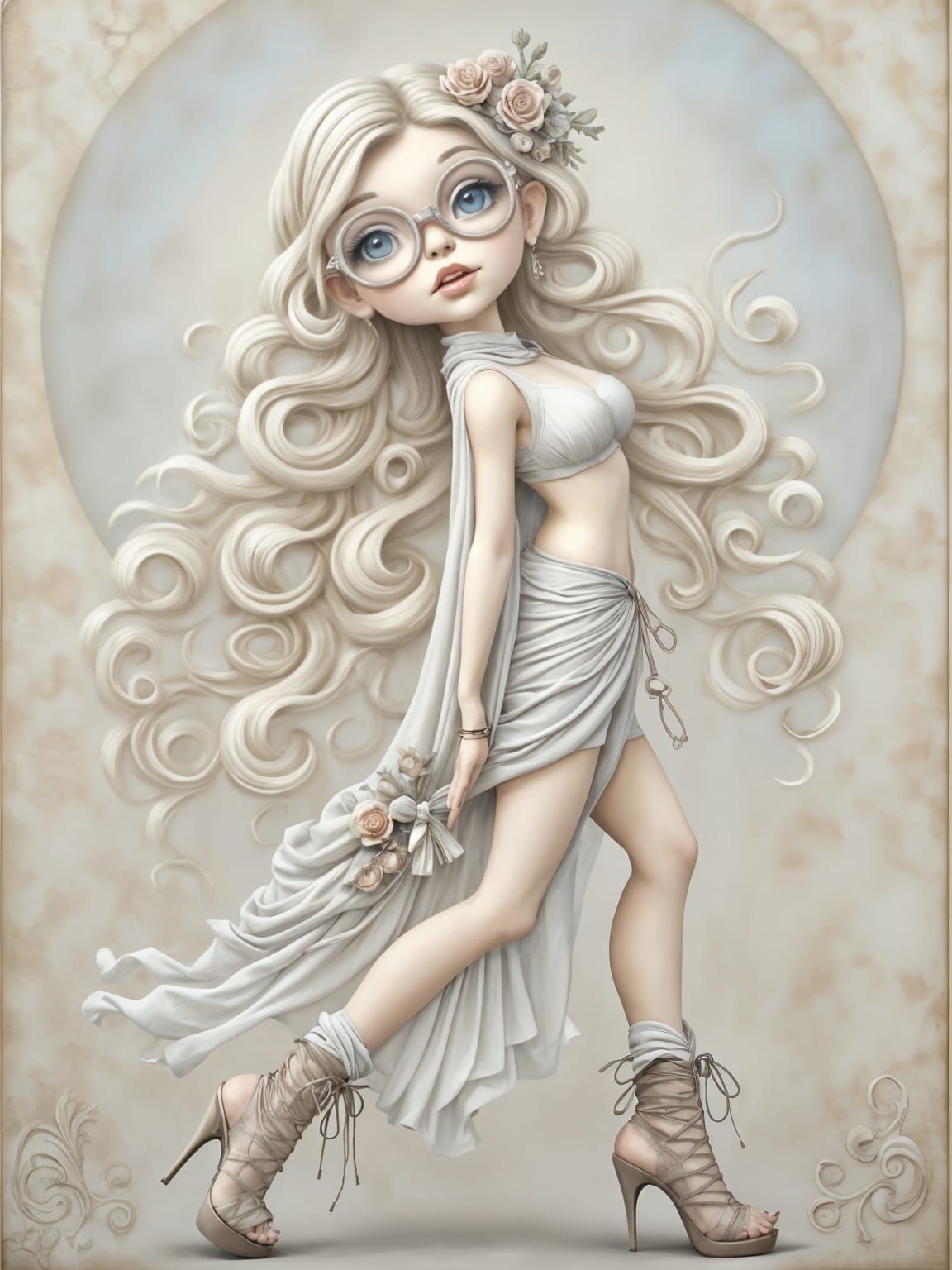 Vintage Whimsy on Creamy Parchment